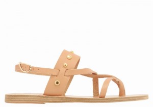 Ancient Greek Sandals Alethea Bee Donna Sandali Con Cinturino Sul Retro Beige | QZA465EV