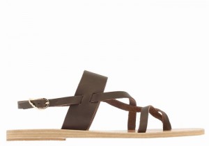 Ancient Greek Sandals Alethea Donna Sandali Con Cinturino Sul Retro Cioccolato | EVI2161PT