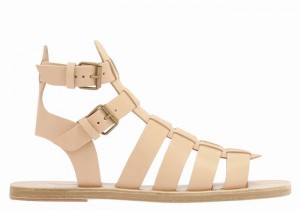 Ancient Greek Sandals Alexandros Leather Uomo Sandali Pescatore Beige | NVY8470YA