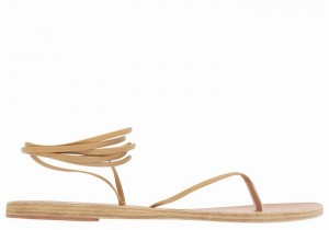 Ancient Greek Sandals Celia Donna Sandali Da Gladiatore Beige | SDR4141WN