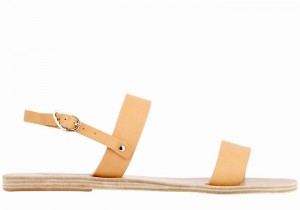 Ancient Greek Sandals Clio Donna Sandali Con Cinturino Sul Retro Beige | DHY1198BK