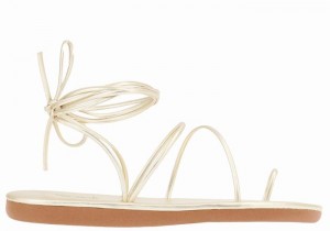 Ancient Greek Sandals Du Donna Sandali Con Puntale Oro Bianche | NZA9362IH