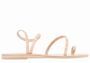 Ancient Greek Sandals Eleftheria Bee Donna Sandali Con Puntale Beige | TIQ2235KJ