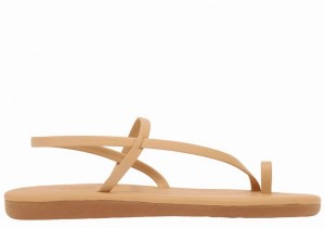 Ancient Greek Sandals Euterpe Donna Sandali Con Puntale Beige | NYG6042LD