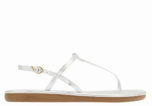 Ancient Greek Sandals Lito Flip Flop Donna Sandali Con Cinturino Sul Retro Argento | KPD7722KN