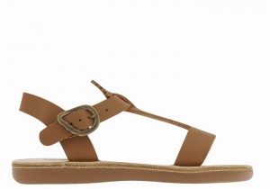 Ancient Greek Sandals Little Amber Soft Bambino Sandali Bassi Marroni Scuro | MMJ789VI