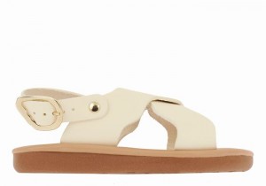 Ancient Greek Sandals Little Atokos Soft Bambino Sandali Casual Bianche | UBM1417CK