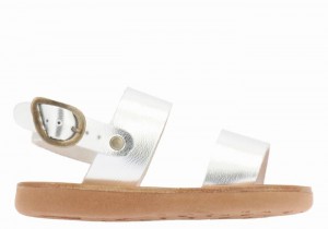 Ancient Greek Sandals Little Clio Soft Bambino Sandali Casual Argento | XVR2767RD