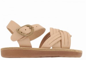 Ancient Greek Sandals Little Electra Soft Bambino Sandali Bassi Beige | ZRA3851RA