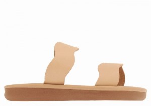 Ancient Greek Sandals Little Kastos Soft Bambino Sandali Scorrevoli Beige | LVV9089RW