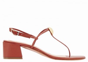 Ancient Greek Sandals Mistida Donna Sandali con Tacco Rosse | UWL362QO