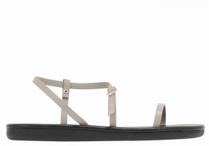 Ancient Greek Sandals Niove Donna Sandali Con Cinturino Sul Retro Grigie Marroni | OAS197MU