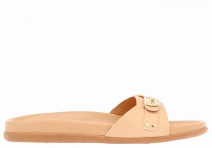 Ancient Greek Sandals Odi Donna Sandali Scorrevoli Beige | VHC9536QS