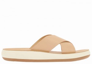 Ancient Greek Sandals Thais Comfort Donna Sandali Scorrevoli Beige | JQM861WB