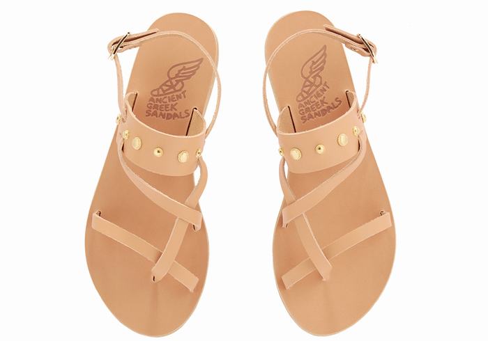 Ancient Greek Sandals Alethea Bee Donna Sandali Con Cinturino Sul Retro Beige | QZA465EV