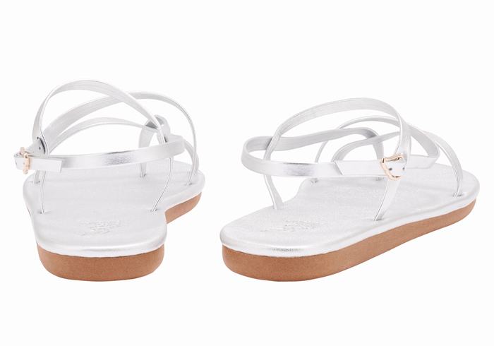 Ancient Greek Sandals Alethea Donna Sandali Con Cinturino Sul Retro Argento | GBI731IL