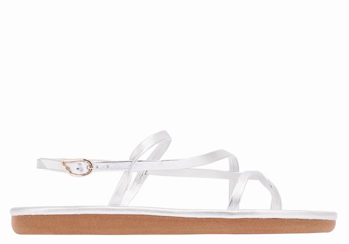 Ancient Greek Sandals Alethea Donna Sandali Con Cinturino Sul Retro Argento | GBI731IL