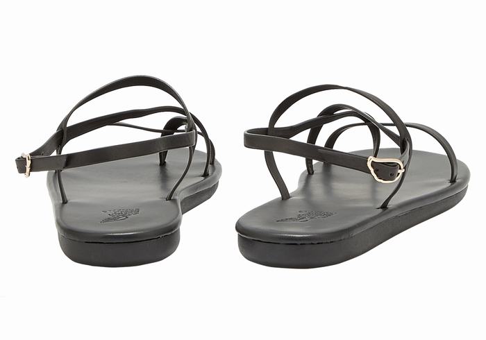 Ancient Greek Sandals Alethea Donna Sandali Con Cinturino Sul Retro Nere | MMN71100RT