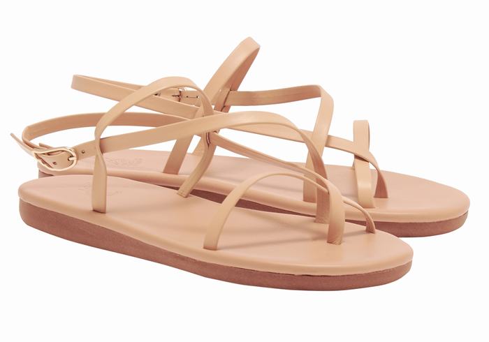 Ancient Greek Sandals Alethea Donna Sandali Con Cinturino Sul Retro Beige | BKG9772PJ