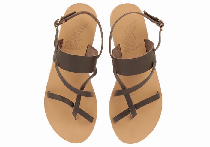 Ancient Greek Sandals Alethea Donna Sandali Con Cinturino Sul Retro Cioccolato | EVI2161PT