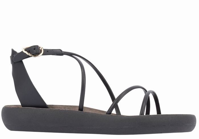 Ancient Greek Sandals Anastasia Comfort Donna Sandali Con Cinturino Nere | EDC7399KL