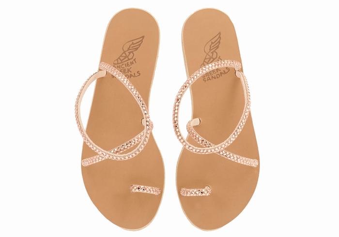 Ancient Greek Sandals Apli Eleftheria Donna Sandali Con Puntale Rosa Oro | QAA5762EX