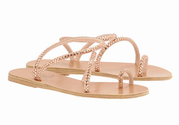 Ancient Greek Sandals Apli Eleftheria Donna Sandali Con Puntale Rosa Oro | QAA5762EX