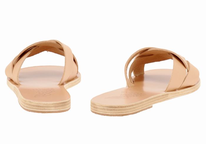 Ancient Greek Sandals Arachne Donna Sandali Scorrevoli Beige | NQK4230QB