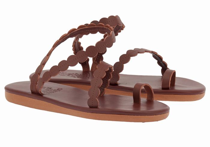 Ancient Greek Sandals Aura Donna Sandali Con Puntale Caffè | JJV698DH