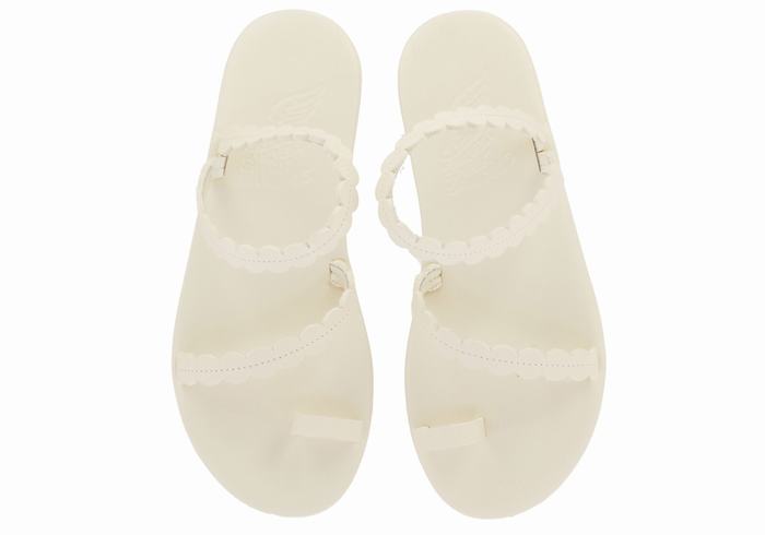 Ancient Greek Sandals Aura Donna Sandali Con Puntale Bianche | IEL3453FH