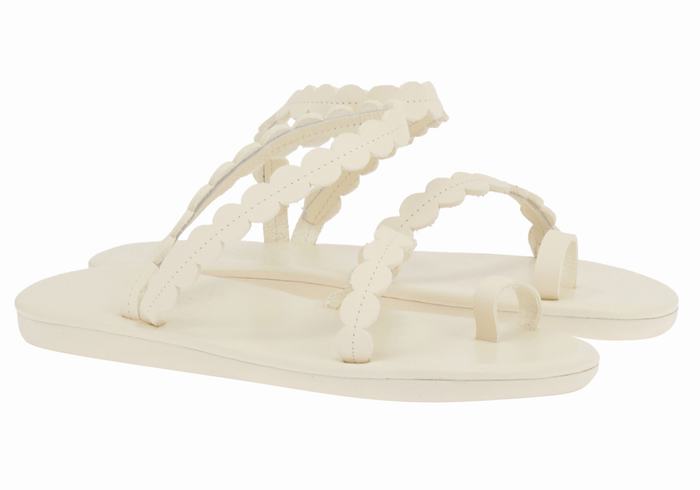 Ancient Greek Sandals Aura Donna Sandali Con Puntale Bianche | IEL3453FH