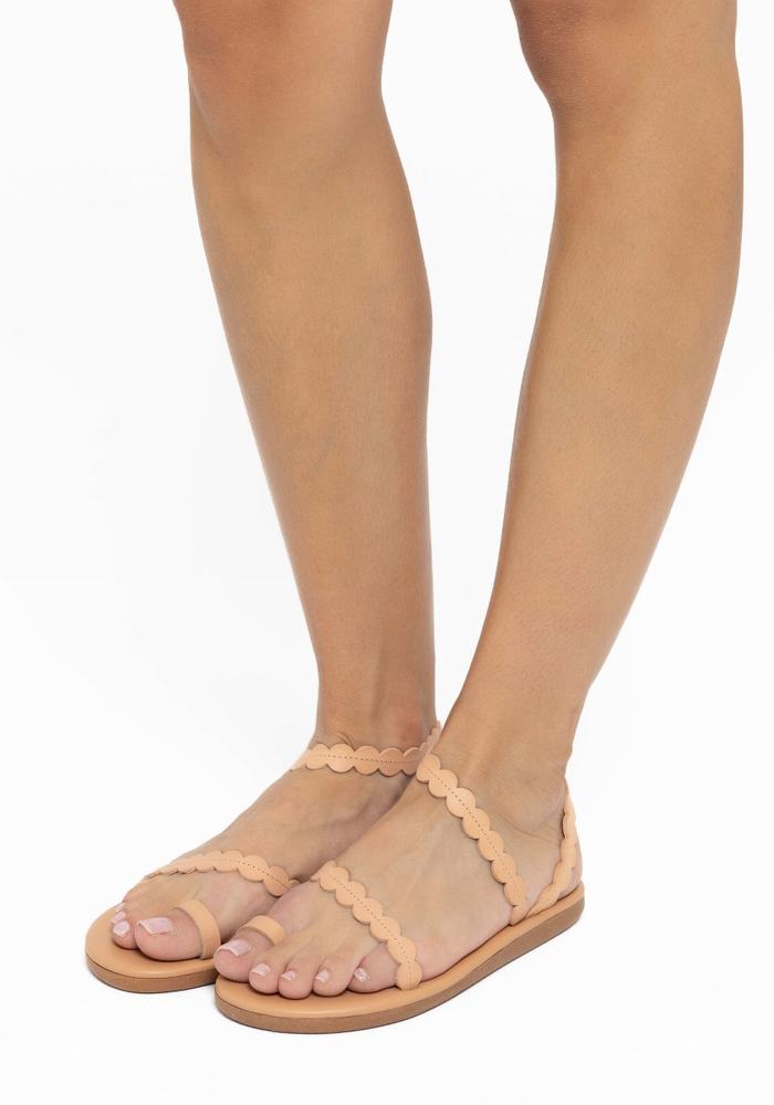 Ancient Greek Sandals Aura Donna Sandali Con Puntale Beige | WBR6855WC