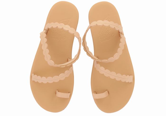 Ancient Greek Sandals Aura Donna Sandali Con Puntale Beige | WBR6855WC