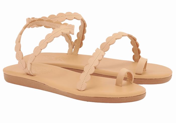 Ancient Greek Sandals Aura Donna Sandali Con Puntale Beige | WBR6855WC