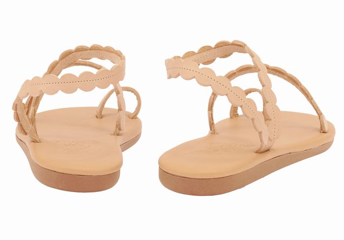 Ancient Greek Sandals Aura Donna Sandali Con Puntale Beige | WBR6855WC