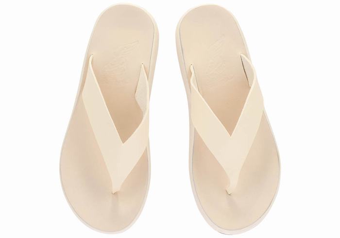 Ancient Greek Sandals Charys Comfort Donna Infradito Bianche | DAU6135EH