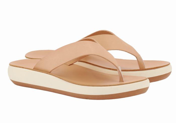 Ancient Greek Sandals Charys Comfort Donna Infradito Beige | LNT709TI