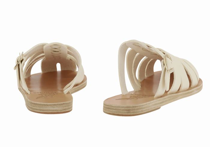 Ancient Greek Sandals Cosmia Donna Sandali Pescatore Bianche | XHN425PG