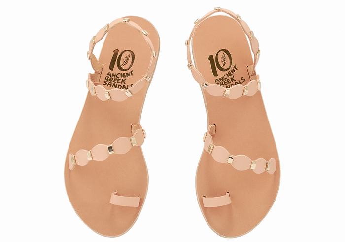 Ancient Greek Sandals Dauxerre Donna Sandali Con Puntale Beige Oro | FPI1941WK