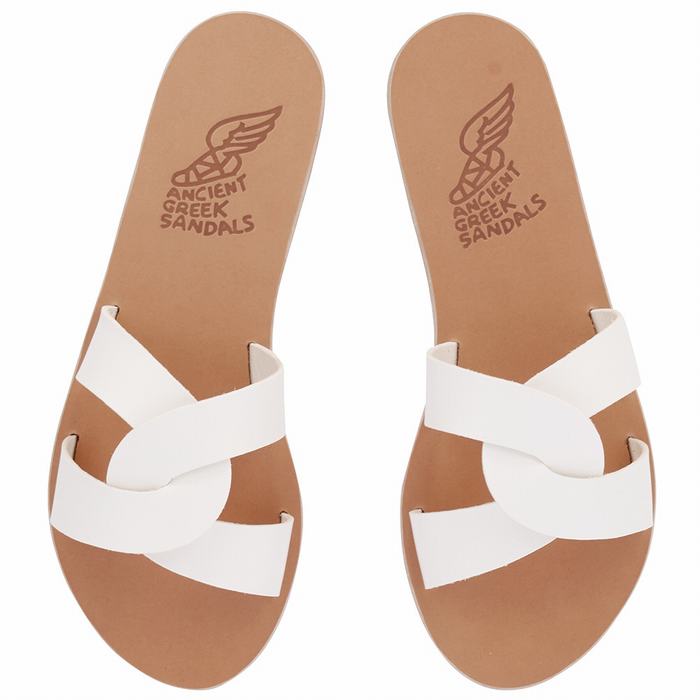 Ancient Greek Sandals Desmos Donna Sandali Scorrevoli Bianche | JQP6060NY