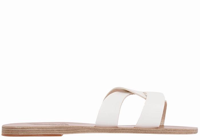 Ancient Greek Sandals Desmos Donna Sandali Scorrevoli Bianche | JQP6060NY