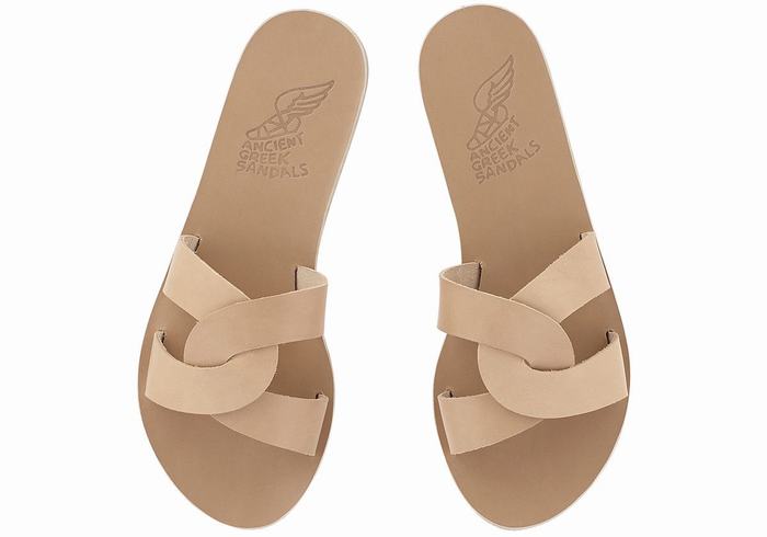 Ancient Greek Sandals Desmos Donna Sandali Scorrevoli Beige | UXP1460ME