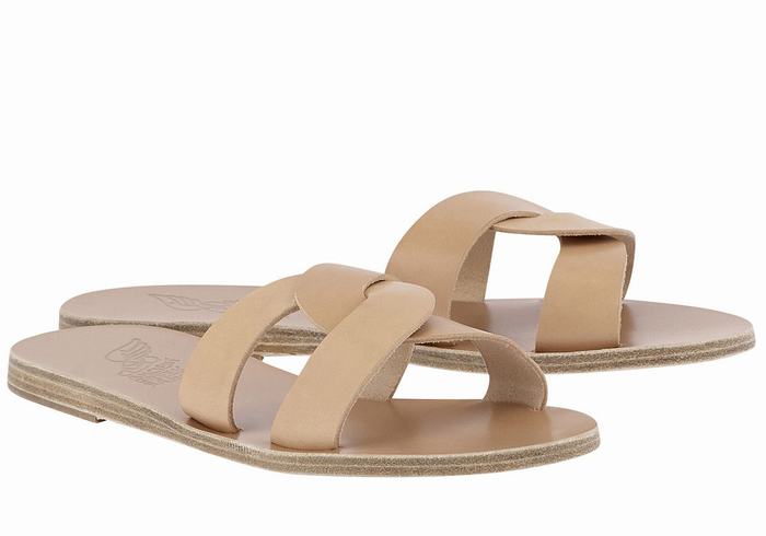 Ancient Greek Sandals Desmos Donna Sandali Scorrevoli Beige | UXP1460ME