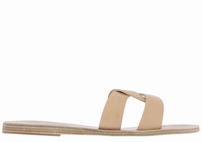 Ancient Greek Sandals Desmos Donna Sandali Scorrevoli Beige | UXP1460ME