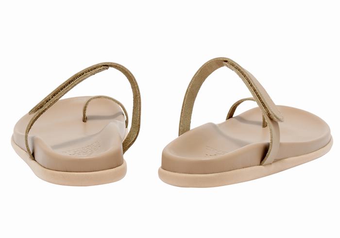 Ancient Greek Sandals Dokos Donna Sandali Con Puntale Grigie Marroni | KKL456KO