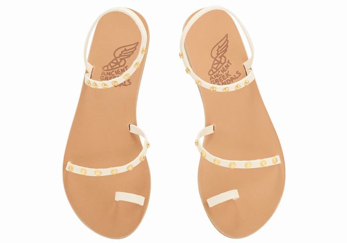 Ancient Greek Sandals Eleftheria Bee Donna Sandali Con Puntale Bianche | BCW761FA