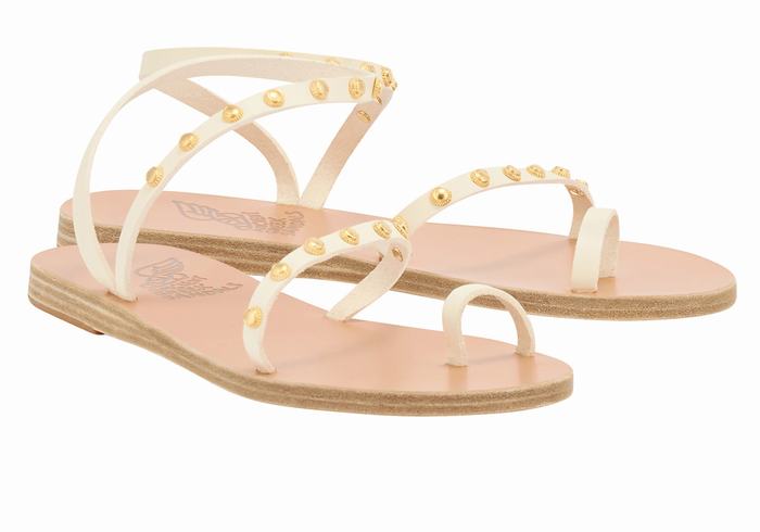 Ancient Greek Sandals Eleftheria Bee Donna Sandali Con Puntale Bianche | BCW761FA