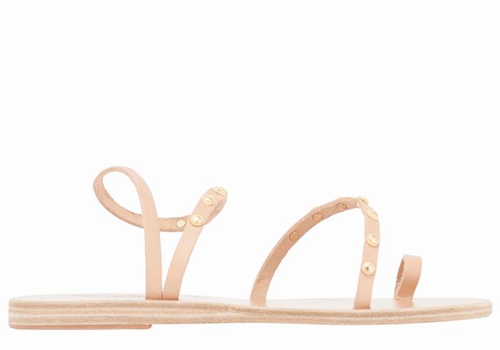 Ancient Greek Sandals Eleftheria Bee Donna Sandali Con Puntale Beige | TIQ2235KJ