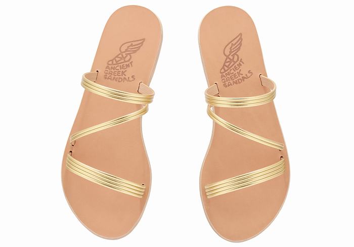 Ancient Greek Sandals Ermodiki Donna Sandali Scorrevoli Oro | TCV5770EI