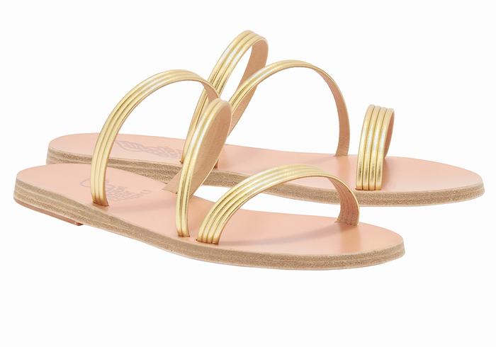 Ancient Greek Sandals Ermodiki Donna Sandali Scorrevoli Oro | TCV5770EI